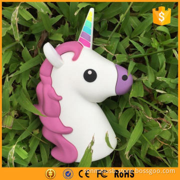 popular PVC unicorn power bank 2600mah gift set